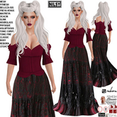 LACE SKIRT COSTUME,CL&MESH BODY