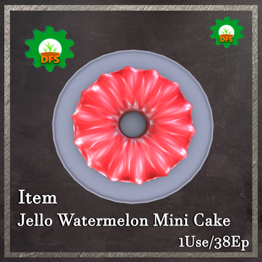 DFS Jello Watermelon Mini Cake Textur