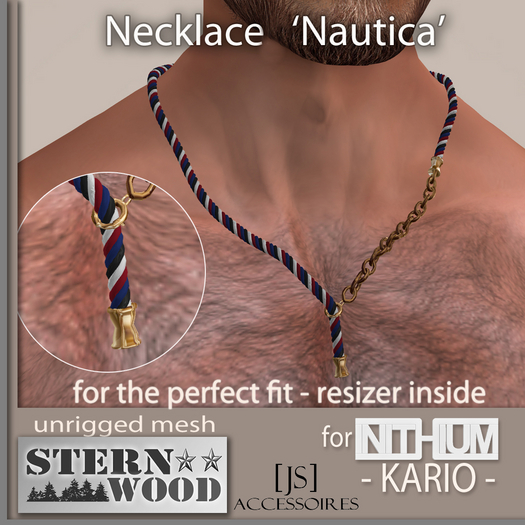 {JS} KARIO - Rope4 Chain Necklace - Nautica