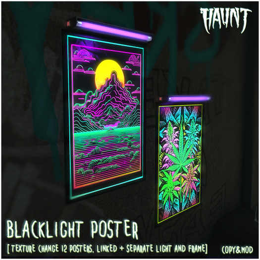 HAUNT - Blacklight Poster