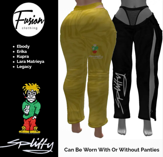 [Fusion Fashion Delivery Hud] - Womens Spliffy - Yellow