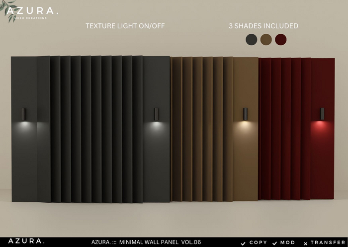 AZURA ::: MINIMAL WALL PANEL VOL.06 - TEXTURE CHANGE