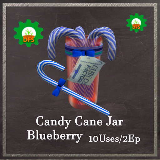 DFS Candy Cane Jar Blueberry Textur