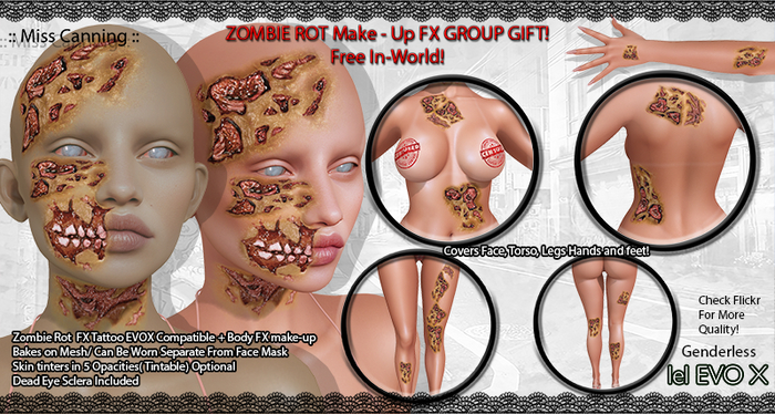 *:: Miss Canning :: [ ZOMBIE ROT Make up  ] GROUP GIFT! 2023