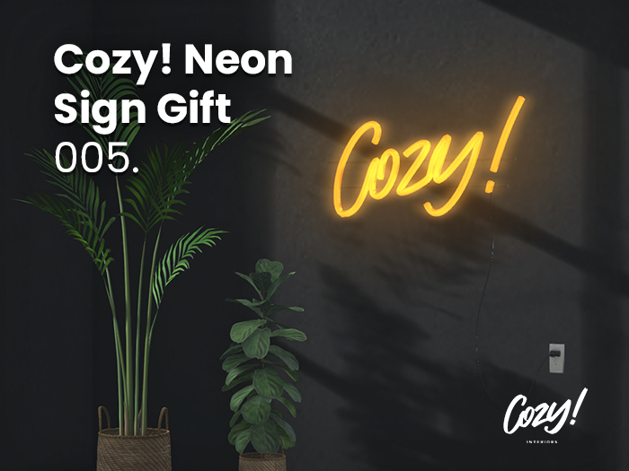 Cozy! Neon Sign Gift 005.