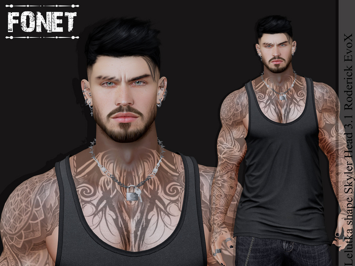 Lelutka shape Skyler Head 3.1 Roderick EvoX