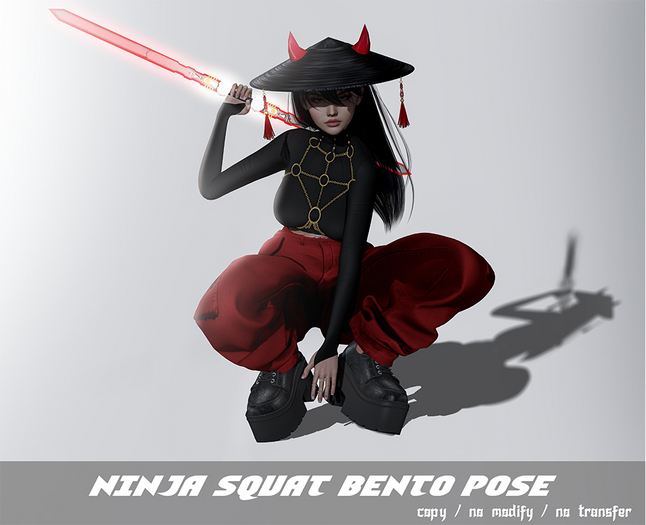 Ninja Squat Pose