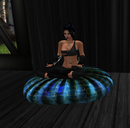 cushion blue ~ meditation