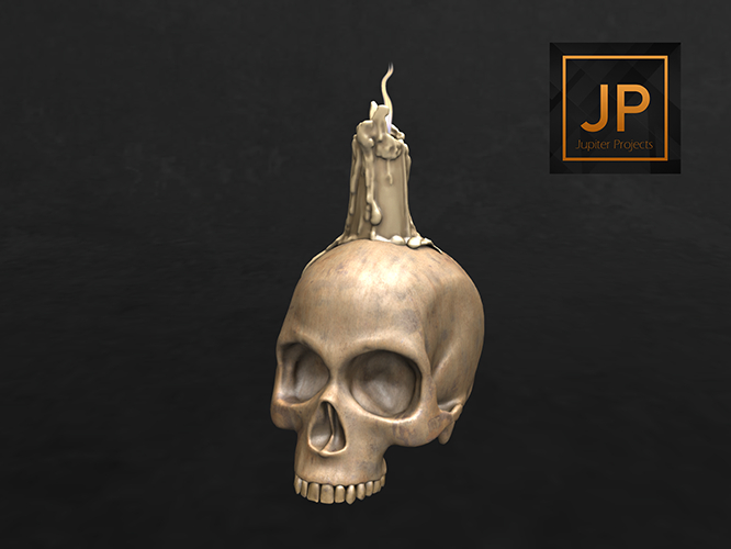 07. [IK] Witch Hut Set 2 - Skull Lamp - COMMON