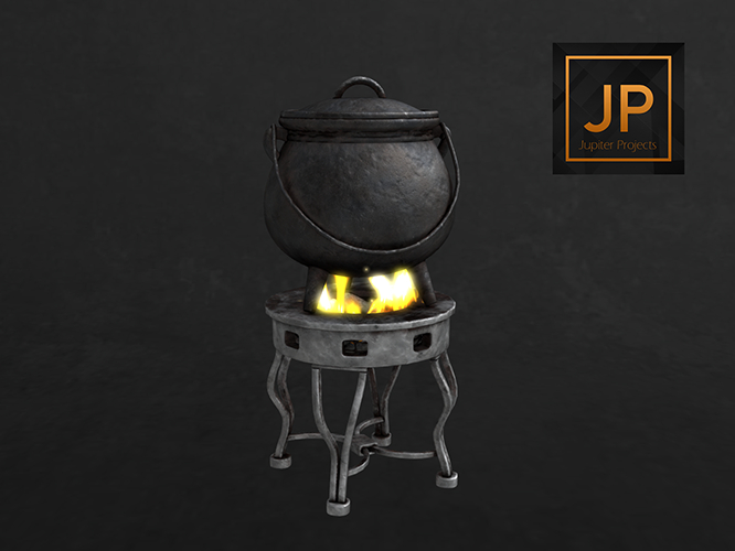 04. [IK] Witch Hut Set 2 - Cauldron - RARE