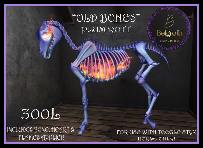 "Old Bones" Plum Rott Styx Applier Box