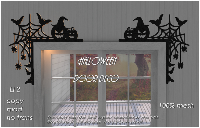 Halloween door deco