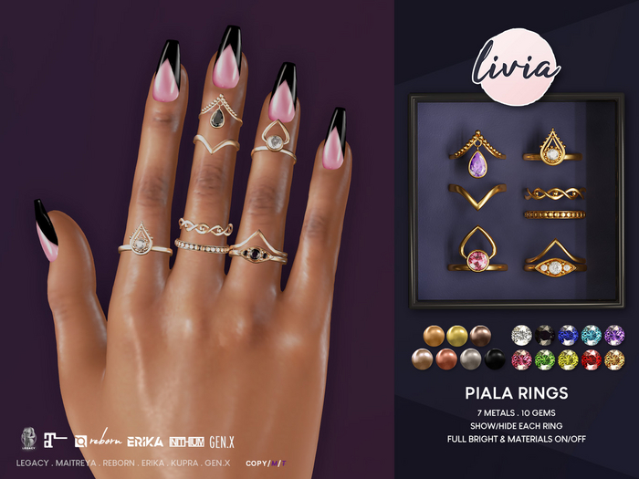 LIVIA Piala Rings
