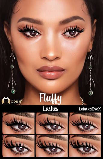::Modish:: Fluffy Lashes [Lelutka Evo X]