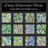 *Wallflowers* Dotsy Watercolor Herbs
