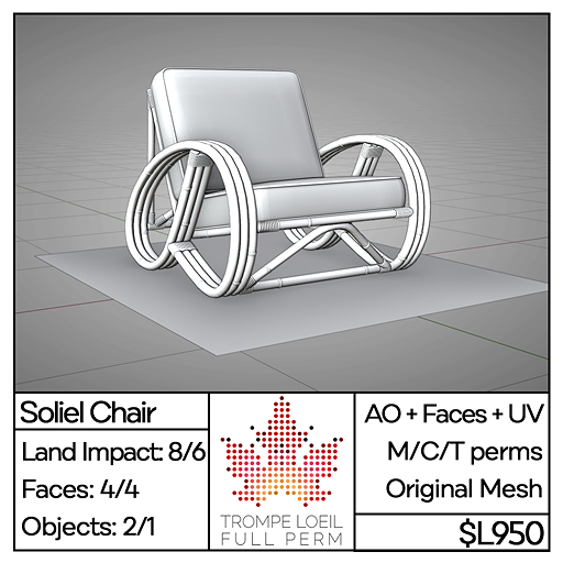 Trompe Loeil Full Perm - Soliel Chair [mesh]