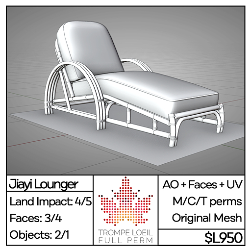 Trompe Loeil Full Perm - Jiayi Lounger [mesh]
