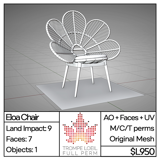 Trompe Loeil Full Perm - Eloa Chair [mesh]