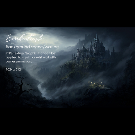 Embellish Vampire Castle Background Art