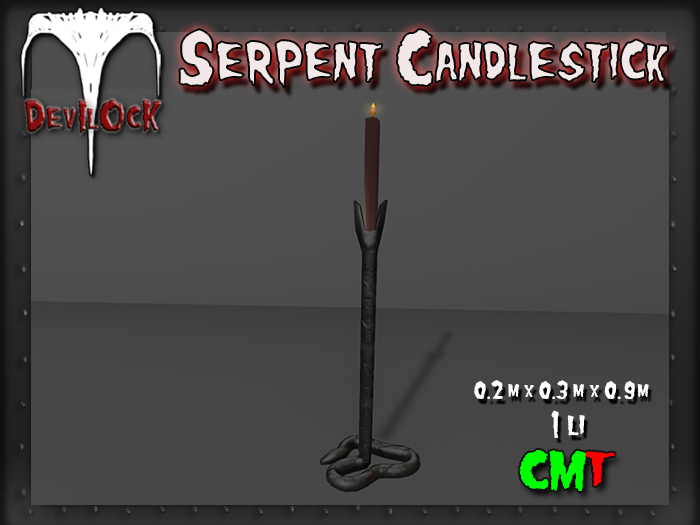 DEVILOCK - Serpent Candlestick (ADD TO UNPACK)