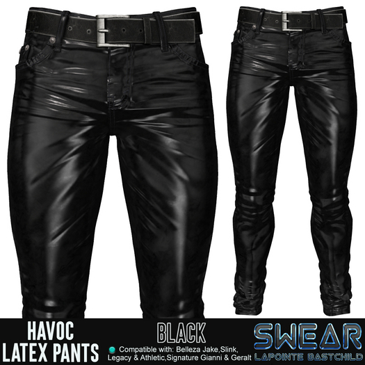 Latex Pants Havoc BLACK