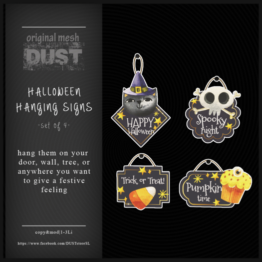 DUST: Halloween Hanging Signs