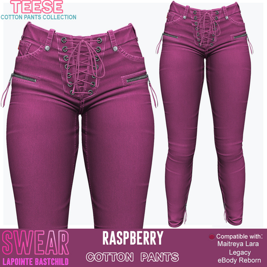 Jeans Teese Cotton RASPBERRY