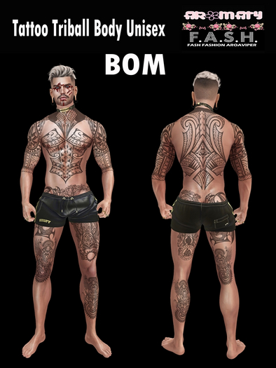 F.A.S.H VIPER Tattoo Triball Body Unisex BOM