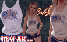 Tank top Rhinestone 4th of july- Vivi GIFT