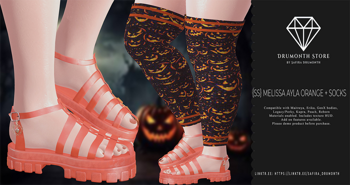 {SS}MELISSA AYLA ORANGE + SOCKS
