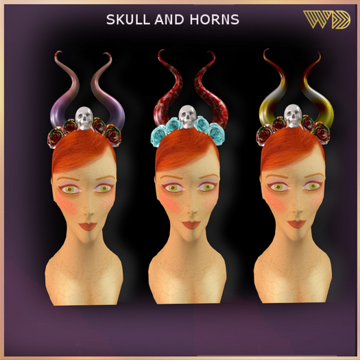 WAD DESIGNS ROSES AND HORNS