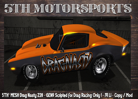 Second Life Marketplace - 5TH~ MESH Drag Nasty GEN9 (Promod) Drag ...