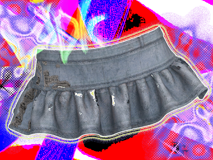 LUDIC - A-LIST Skirt Sky