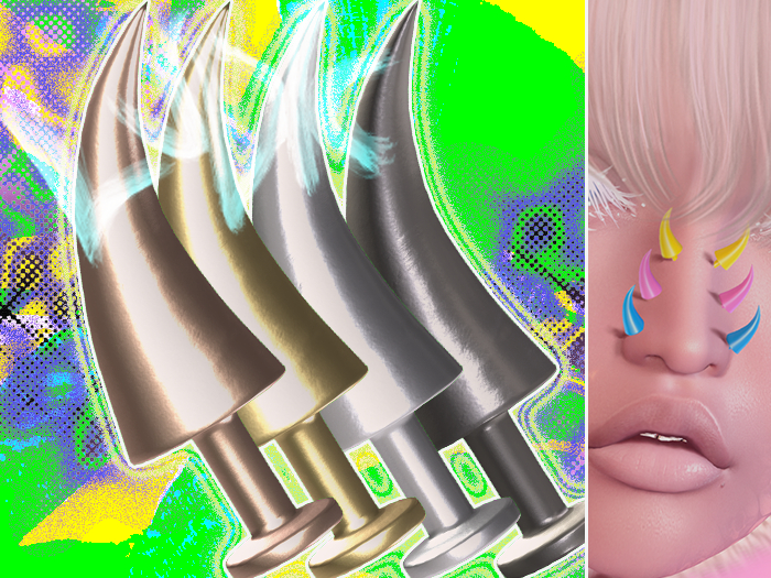 LUDIC - Horn Nose Rings METALS
