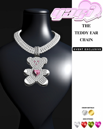 [YAGI] TEDDY BEAR CHAIN FATPACK