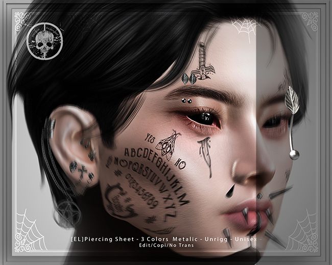 [EL]Piercing Sheet Gray