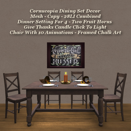 Cornucopia Dining Set