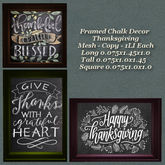 Framed Chalk Thanksgiving