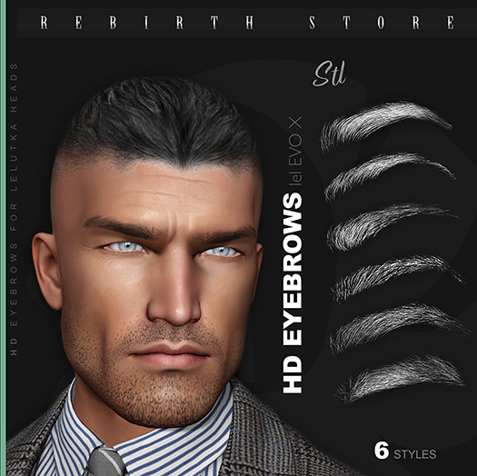 [//REBIRTH/]-HD Brows STL / HUD