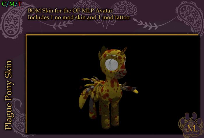 *M* Open Pony MLP BOM Skin plaugue pony Unpacker