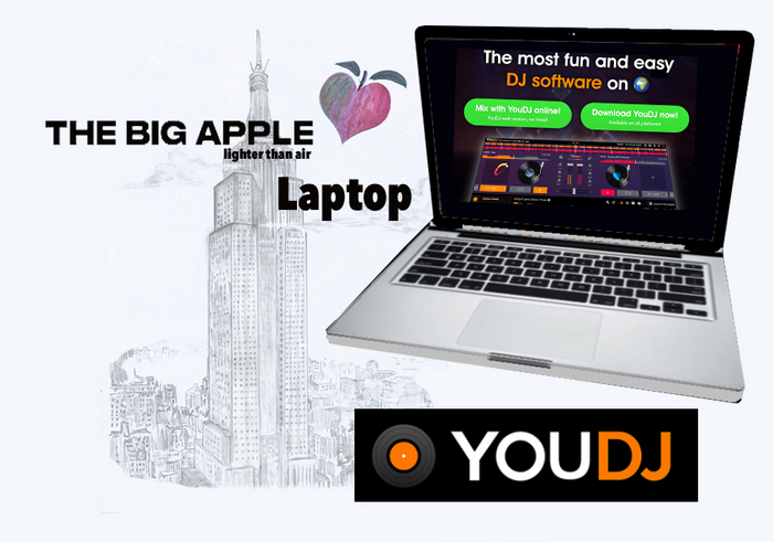 Laptop  with YouDj