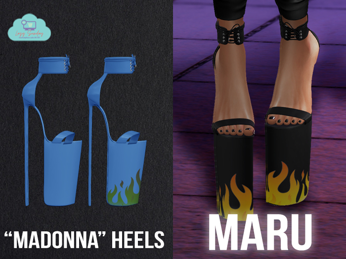 MARU x "Madonna" Heels / Blue