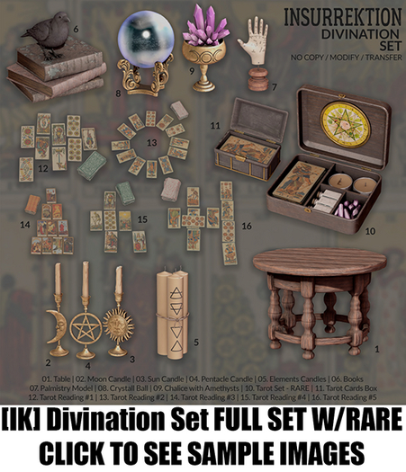 [IK] Divination Set FULL SET W/RARE