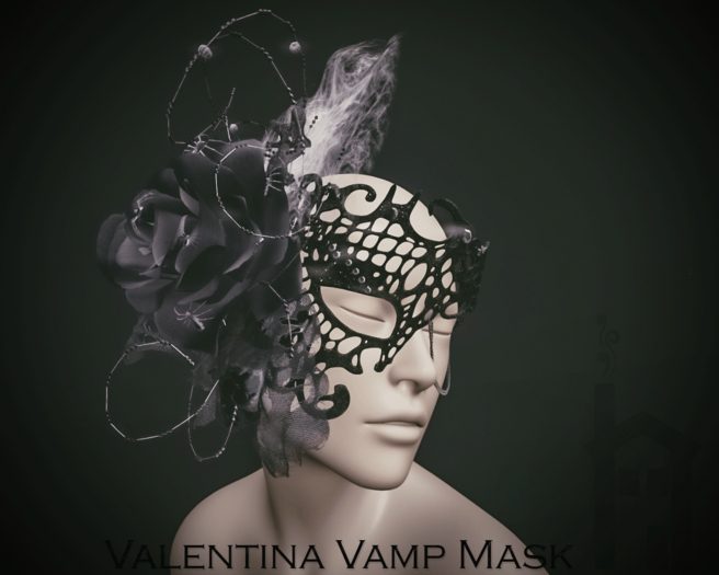 VALENTINA 1920s Vamp Mask (SALE FOR A LIMITED TIME)