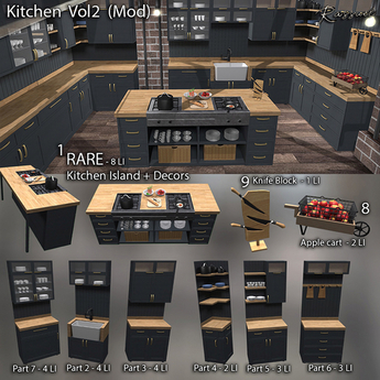 Second Life Marketplace - 02-Rassuel-Kitchen Set Vol2