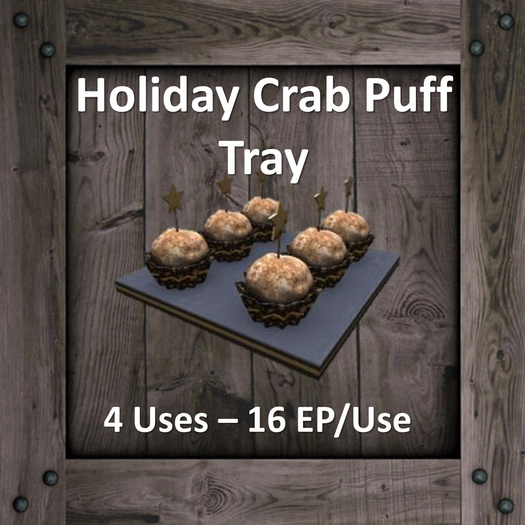 DFS Holiday Crab Puff Tray (DFS - Texture Only)