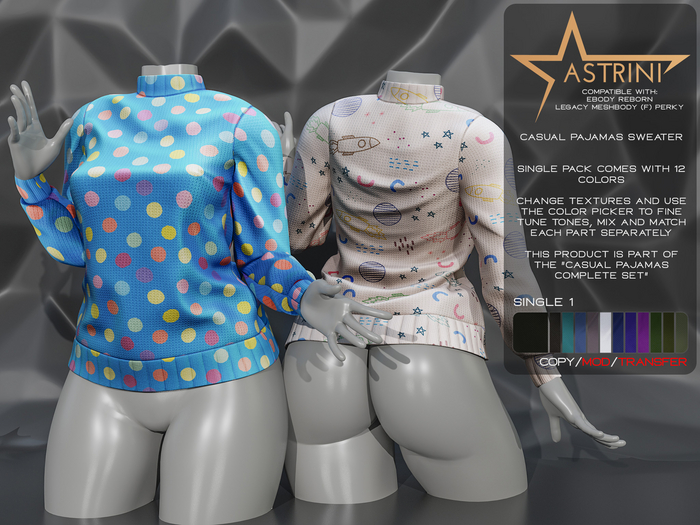 Astrini - Casual Pajamas Sweater (Single 1)