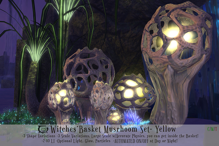 Witches Basket Set- Yellow