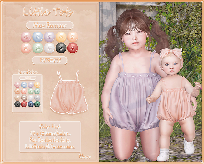 {Little Tots} May Romper - FATPACK