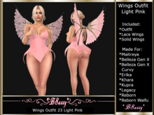 *BSASSY* WING 23 OUTFIT LIGHT PINK